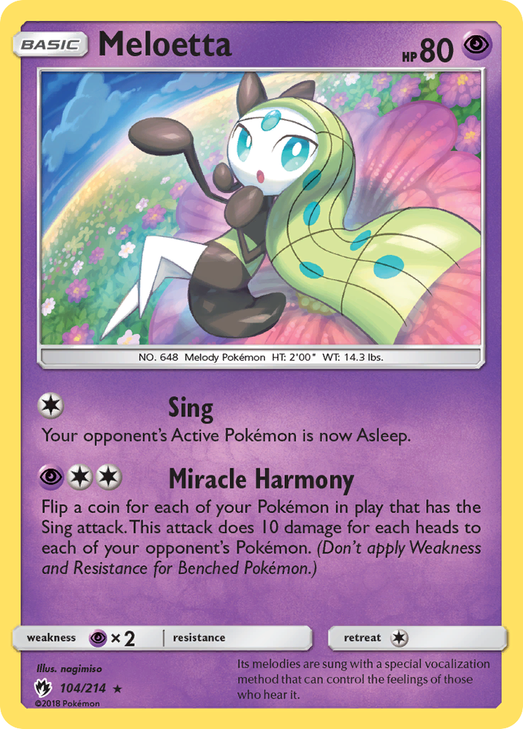 Meloetta — SM - Lost Thunder #104/214