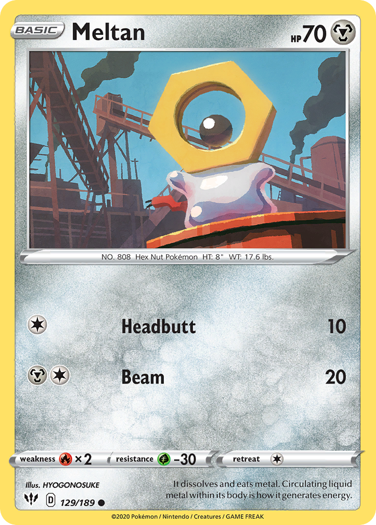 Meltan — SWSH03: Darkness Ablaze #129/189