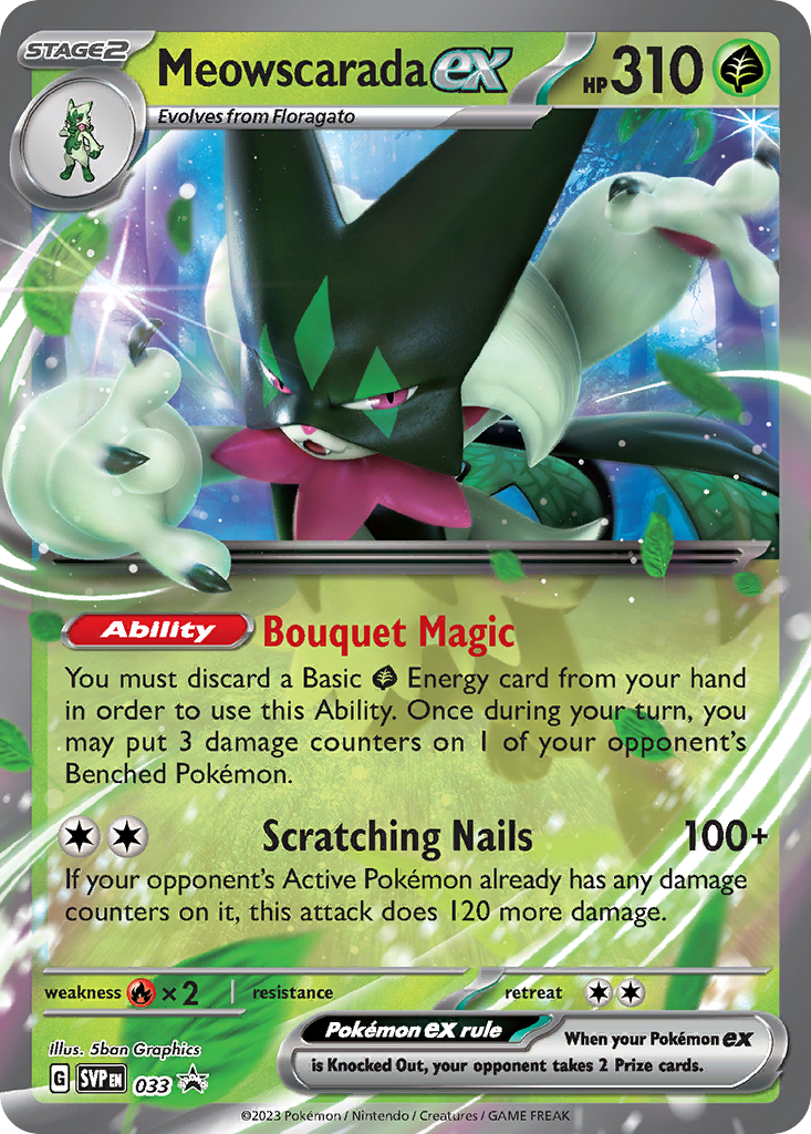Meowscarada ex — SV: Scarlet & Violet Promo Cards #033