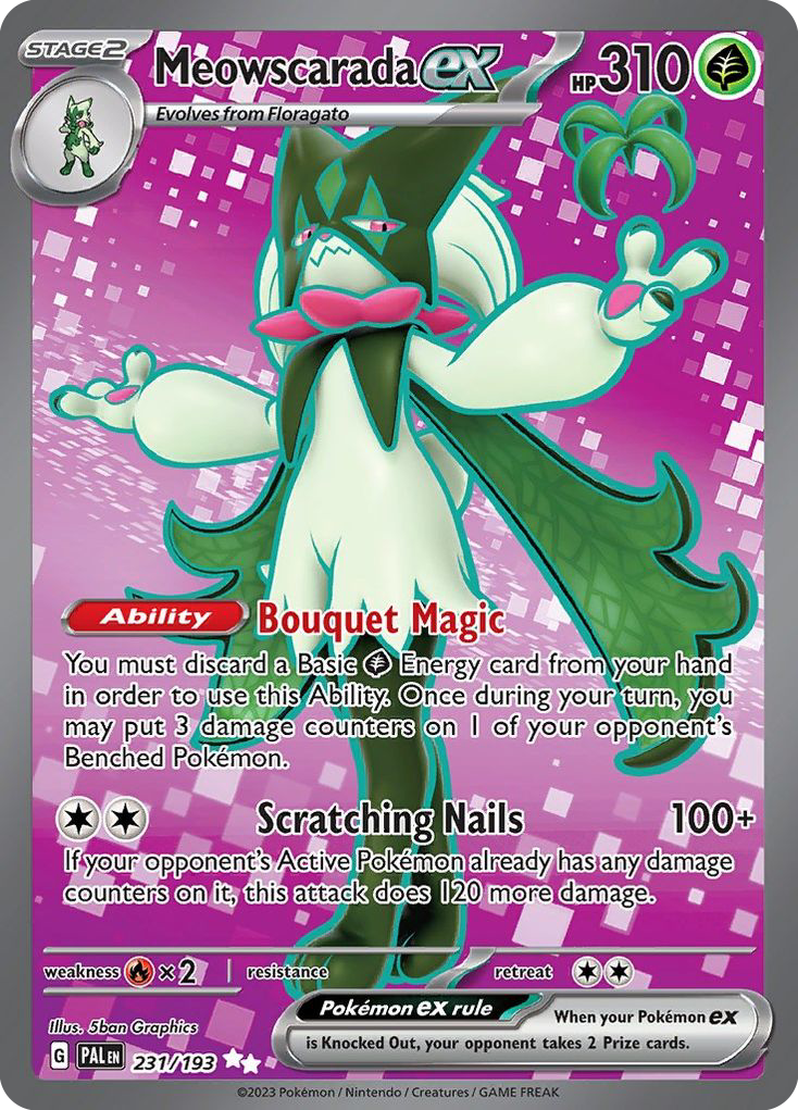 Meowscarada ex — SV02: Paldea Evolved #231/193
