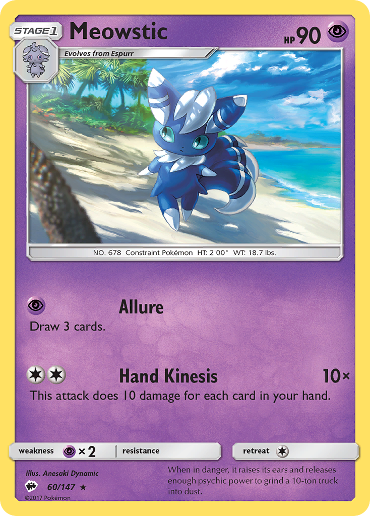 Meowstic — SM - Burning Shadows #60/147