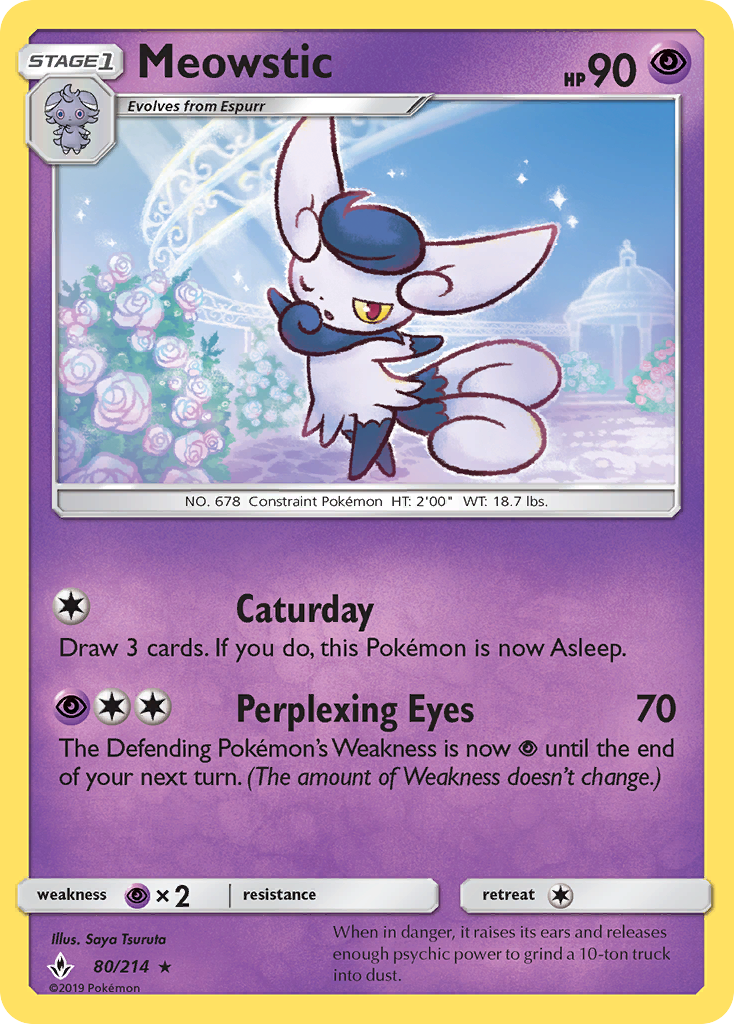Meowstic — SM - Unbroken Bonds #80/214