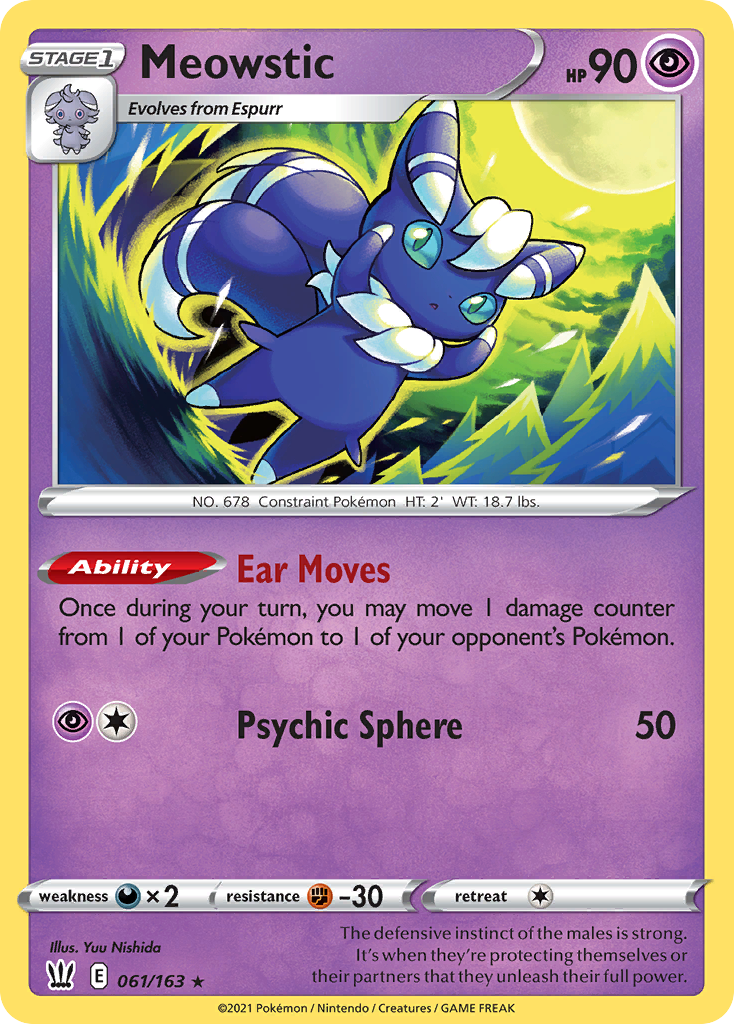 Meowstic — SWSH05: Battle Styles #061/163
