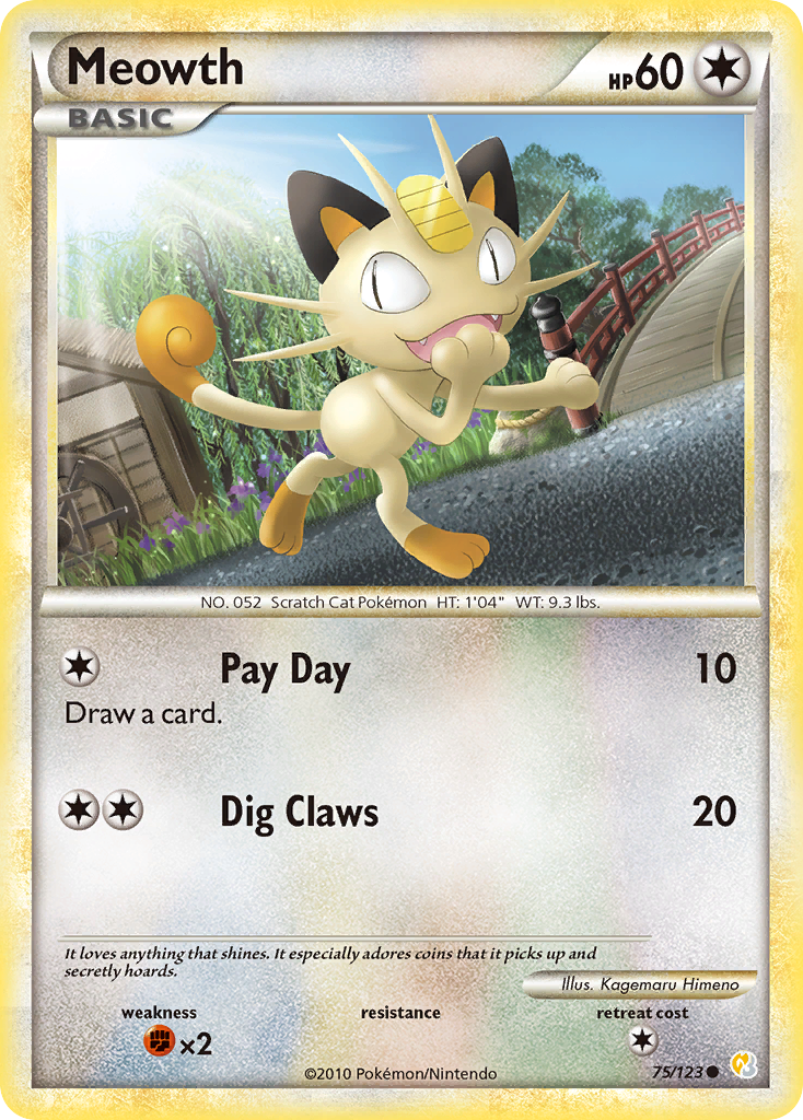Meowth — HeartGold SoulSilver #75/123