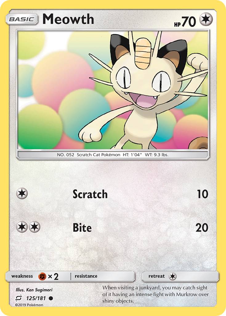 Meowth — SM - Team Up #125/181