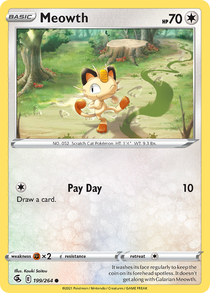 Meowth — SWSH08: Fusion Strike #199/264