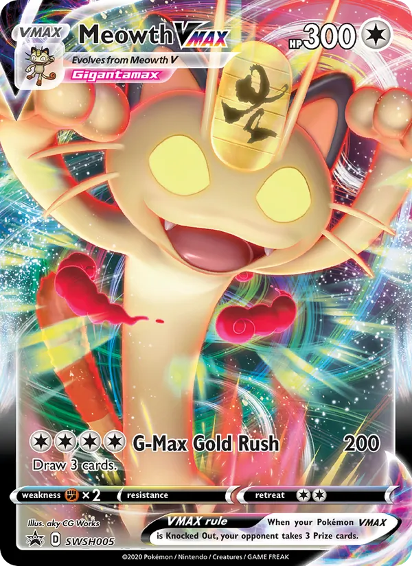 Meowth VMAX — Jumbo Cards #SWSH005