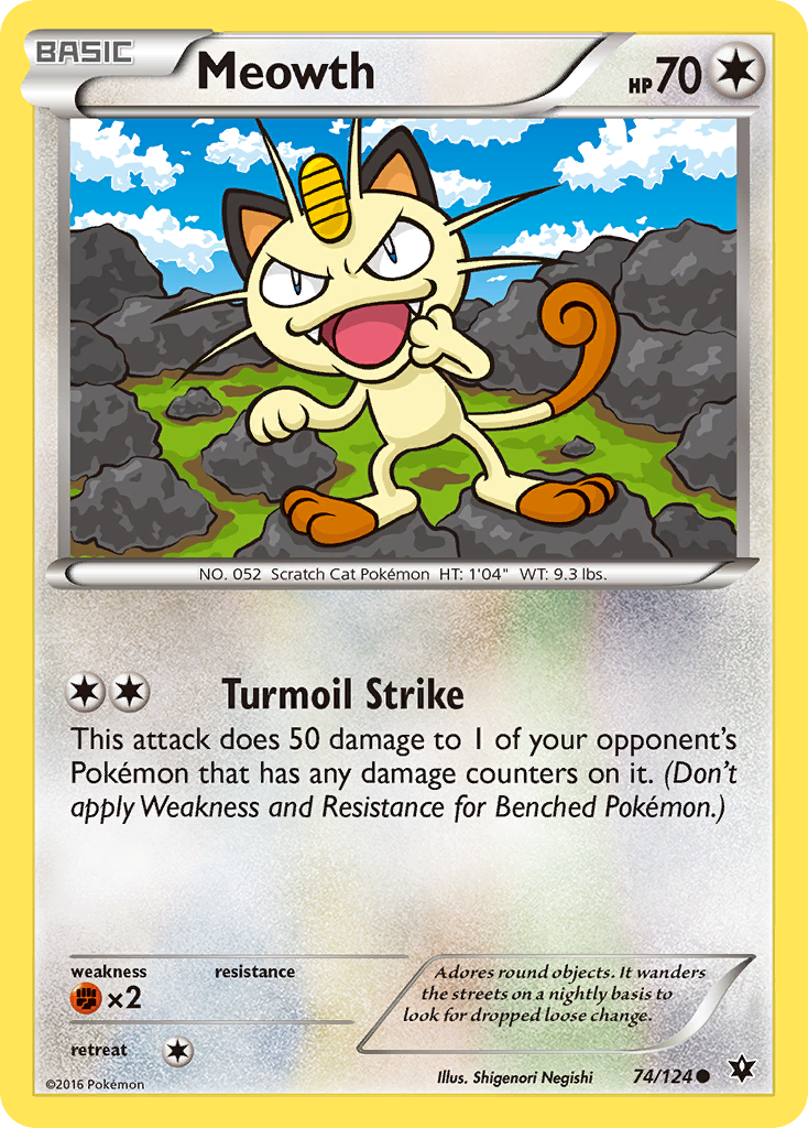 Meowth — XY - Fates Collide #74/124