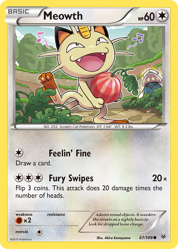 Meowth — XY - Roaring Skies #67/108