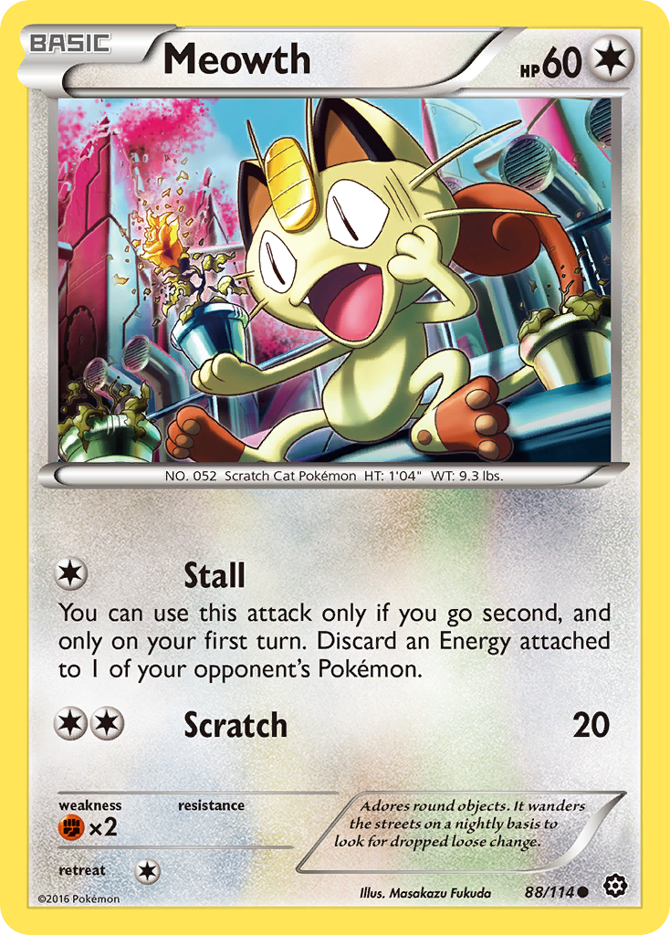 Meowth — XY - Steam Siege #88/114