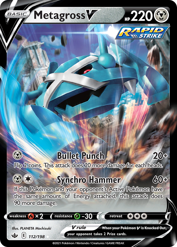 Metagross V — SWSH06: Chilling Reign #112/198