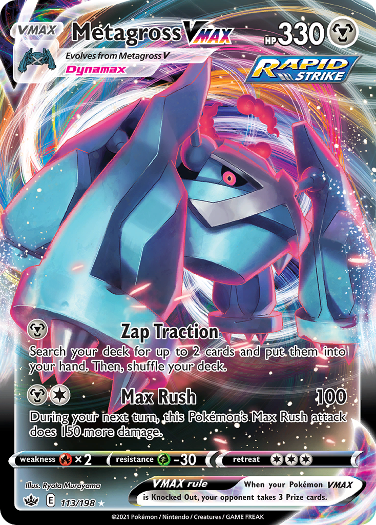 Metagross VMAX — SWSH06: Chilling Reign #113/198