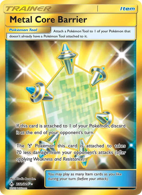 Metal Core Barrier (Secret) — SM - Unbroken Bonds #232/214