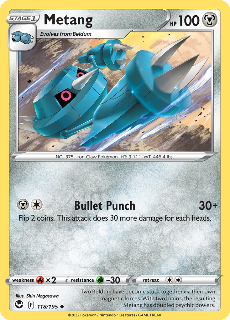 Metang — SWSH12: Silver Tempest #118/195