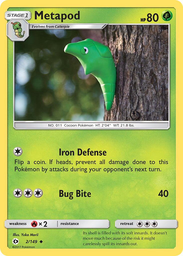 Metapod — SM Base Set #2/149