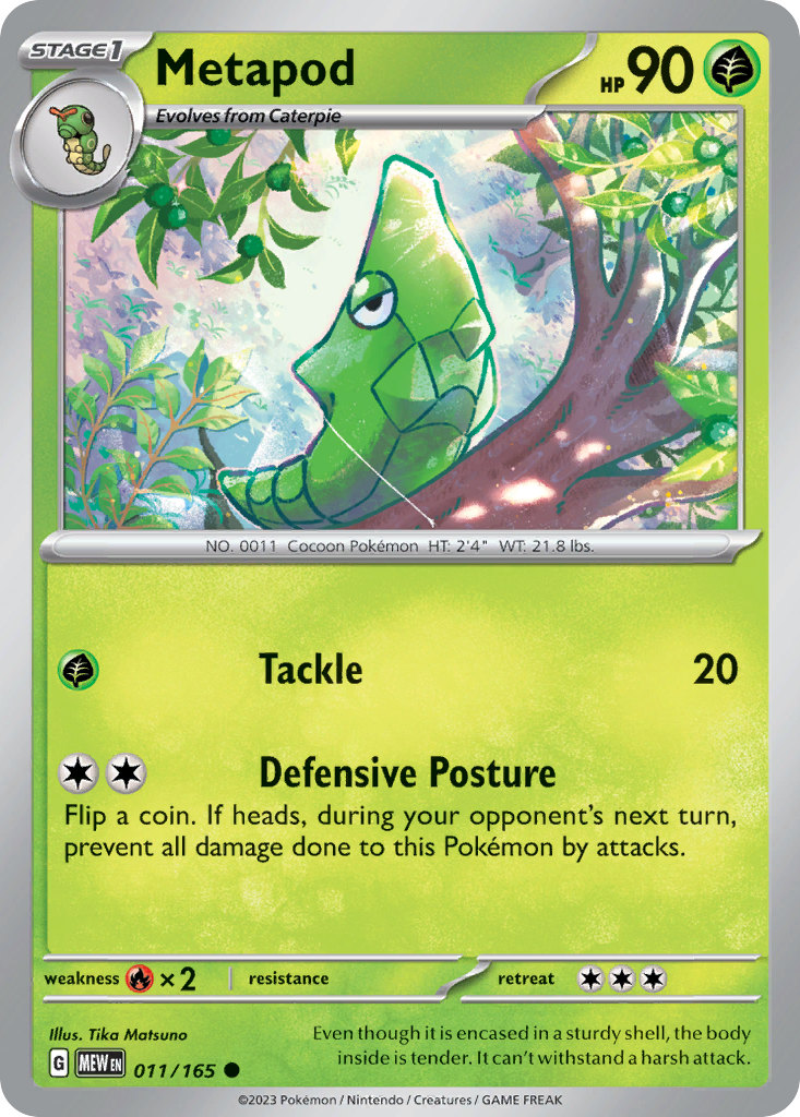 Metapod — SV: Scarlet & Violet 151 #011/165