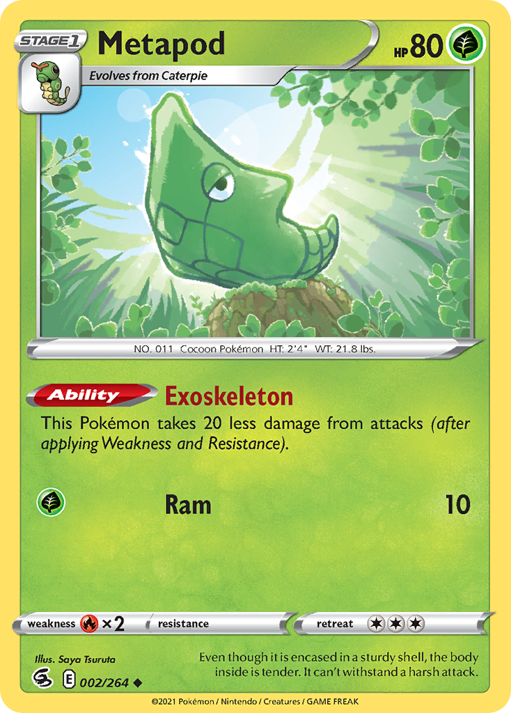 Metapod — SWSH08: Fusion Strike #002/264