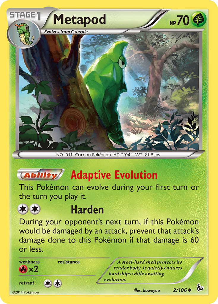 Metapod — XY - Flashfire #2/106