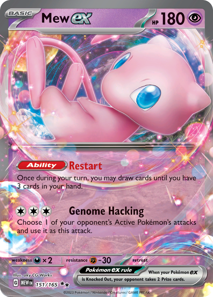 Mew ex — Prize Pack Series Cards #151/165