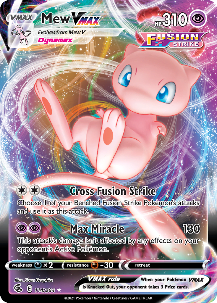 Mew VMAX — Prize Pack Series Cards #114/264