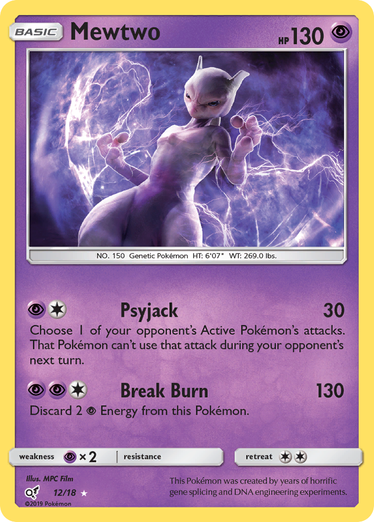 Mewtwo — Detective Pikachu #12/18