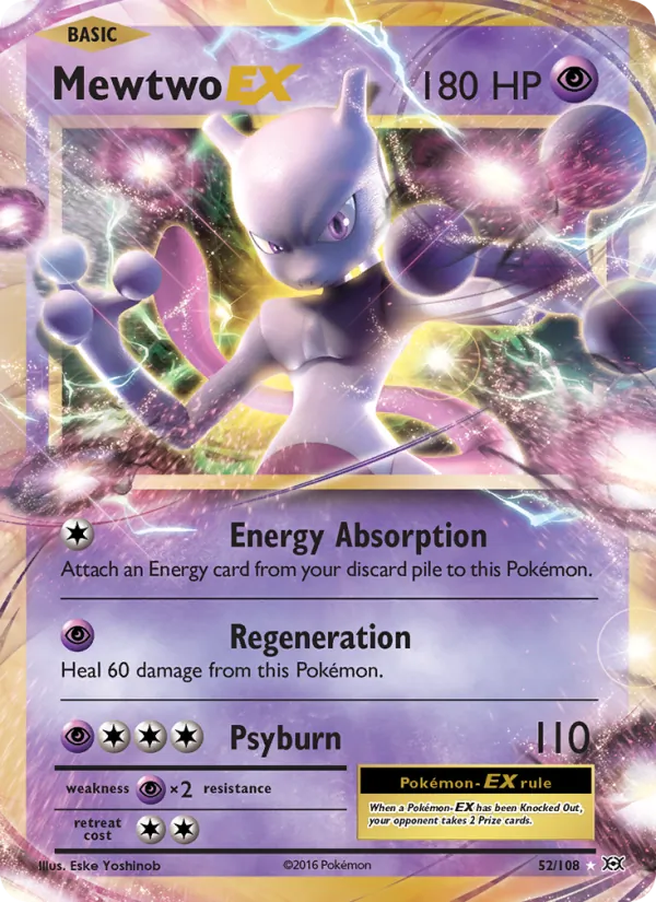 Mewtwo EX — Jumbo Cards #052/108