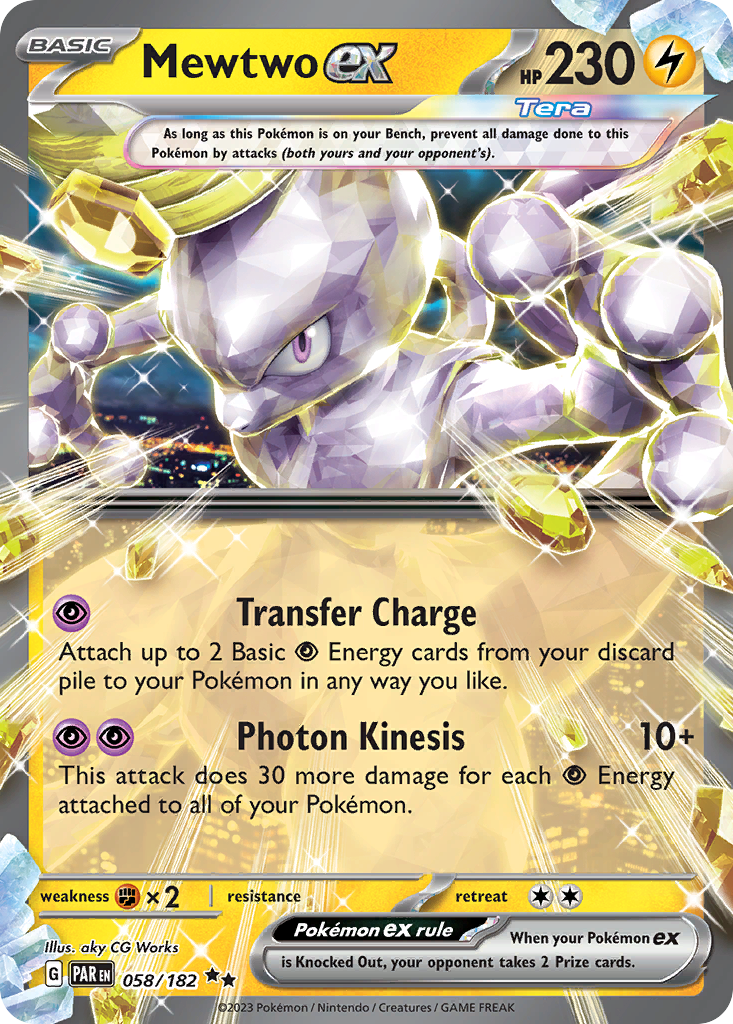 Mewtwo ex — SV04: Paradox Rift #058/182