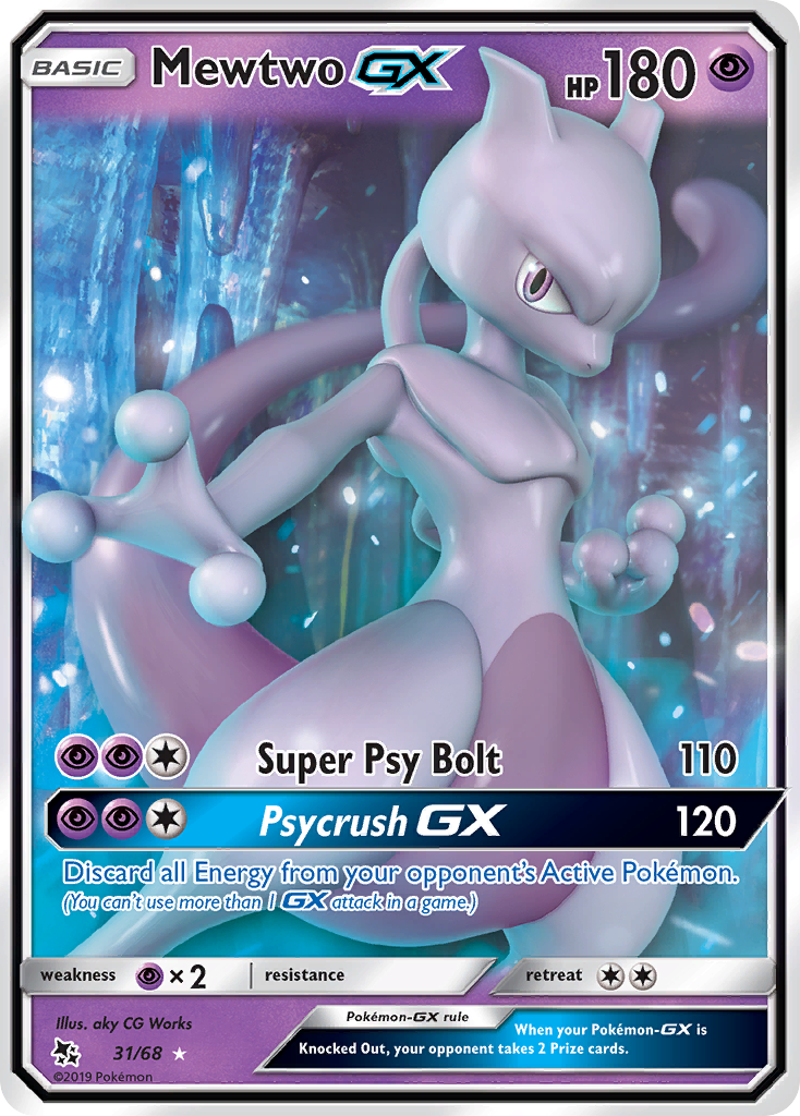 Mewtwo GX — Hidden Fates #31/68