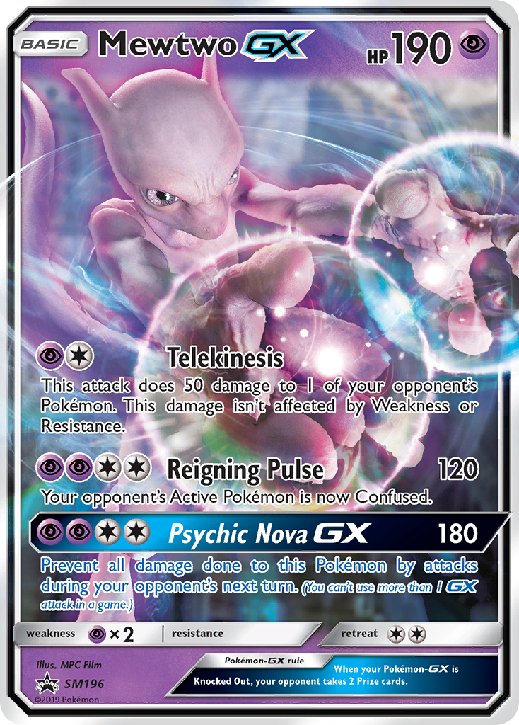 Mewtwo GX — Jumbo Cards #SM196