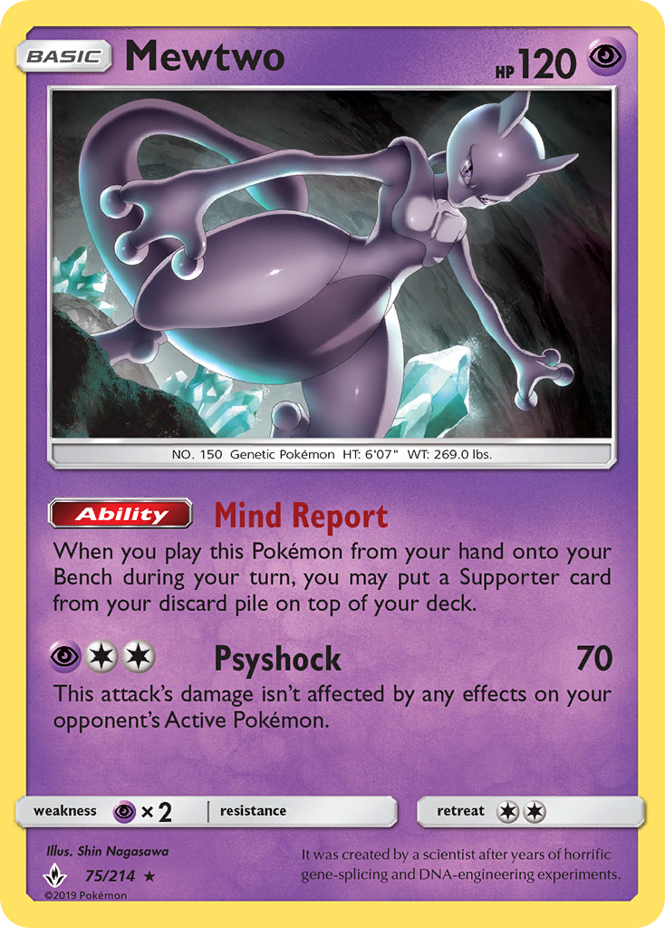 Mewtwo — SM - Unbroken Bonds #75/214