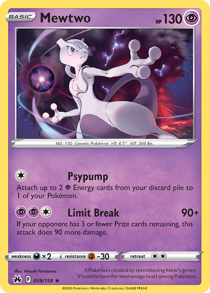 Mewtwo — SWSH: Crown Zenith #059/159