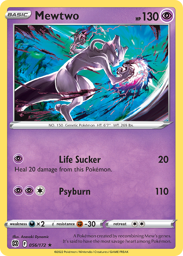 Mewtwo — SWSH09: Brilliant Stars #056/172