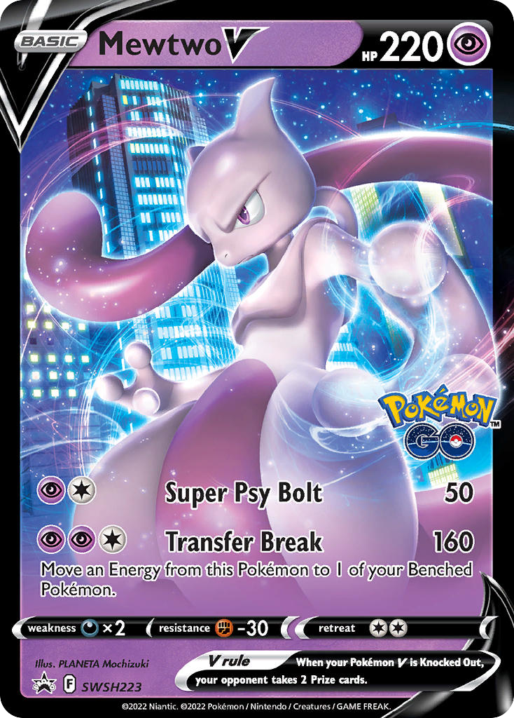 Mewtwo V — SWSH: Sword & Shield Promo Cards #SWSH223