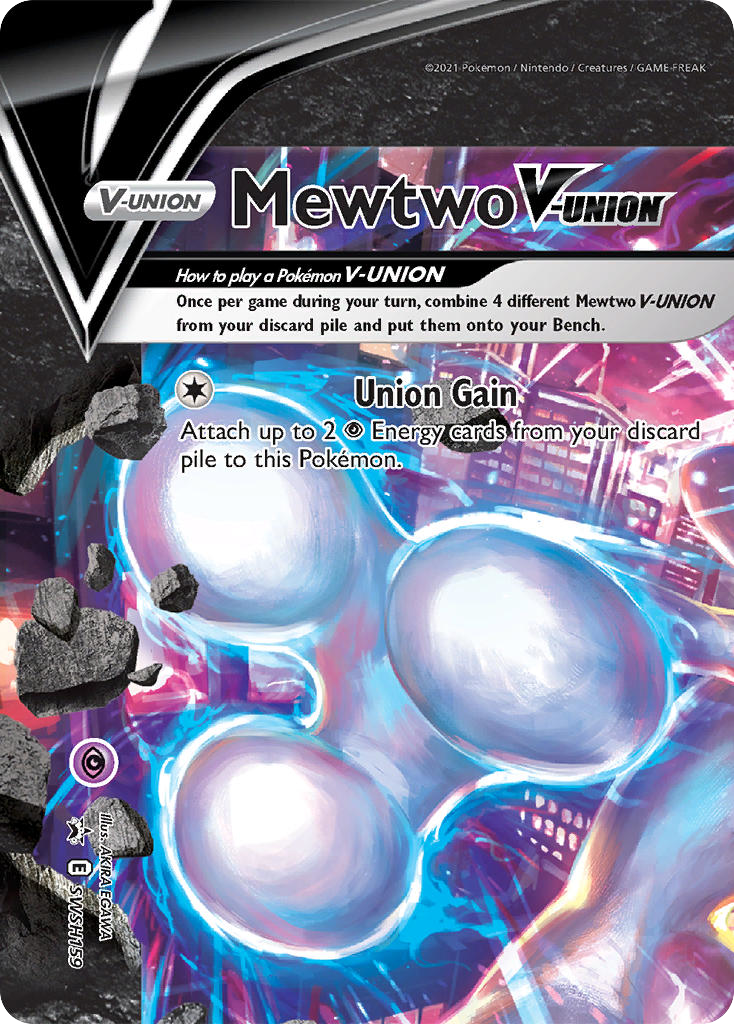Mewtwo V-UNION — SWSH: Sword & Shield Promo Cards #SWSH159