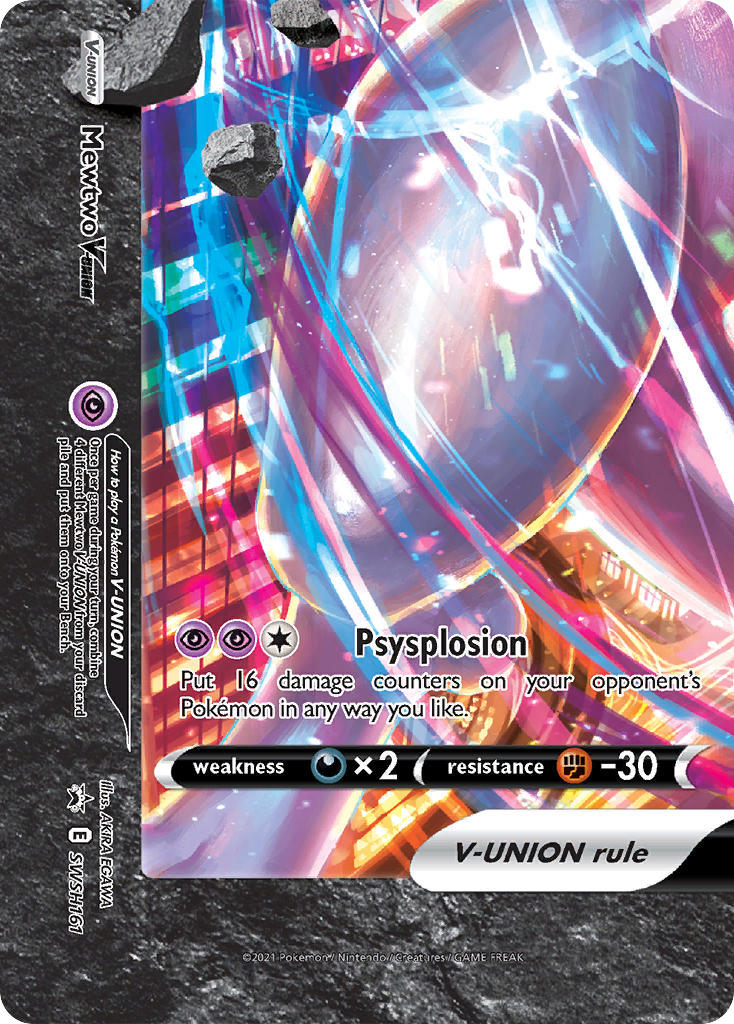 Mewtwo V-UNION — SWSH: Sword & Shield Promo Cards #SWSH161