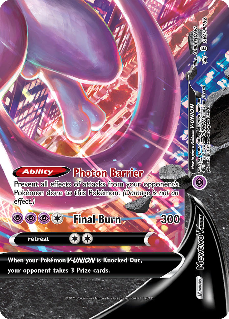 Mewtwo V-UNION — SWSH: Sword & Shield Promo Cards #SWSH162