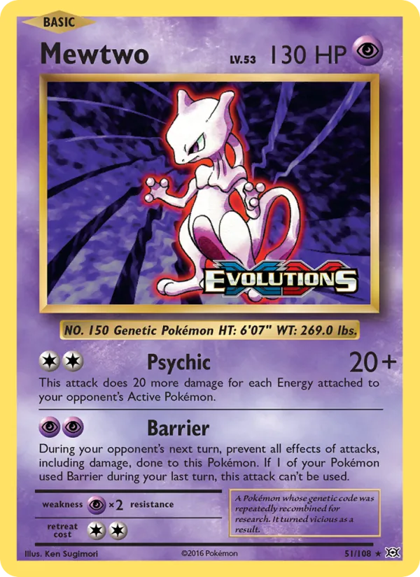Mewtwo (XY Evolutions Prerelease)