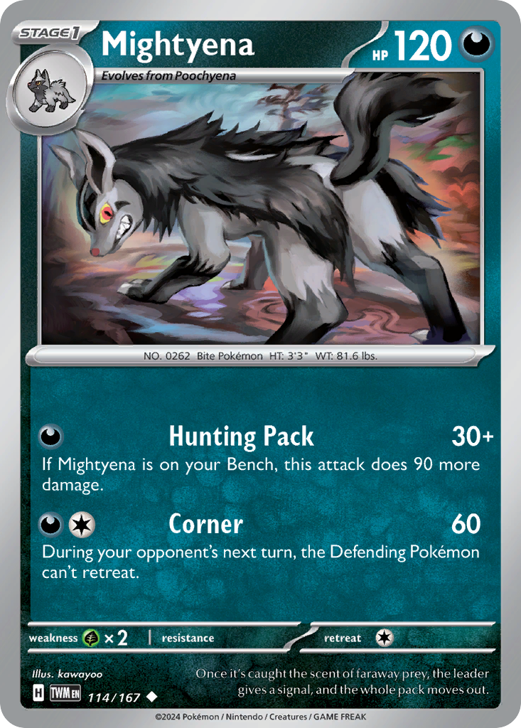 Mightyena — SV06: Twilight Masquerade #114/167