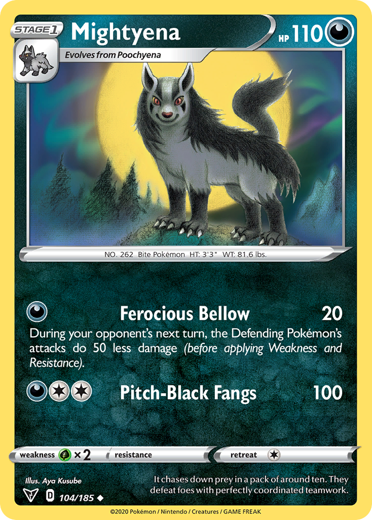 Mightyena — SWSH04: Vivid Voltage #104/185