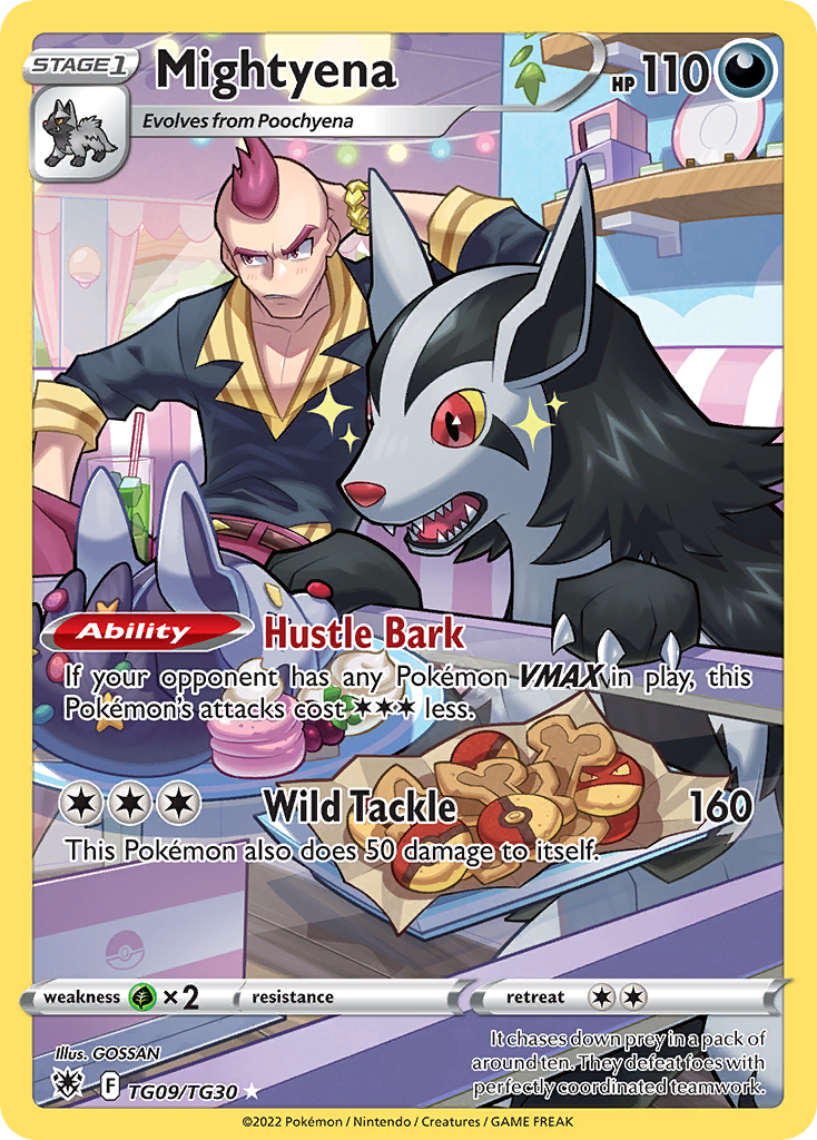 Mightyena — SWSH10: Astral Radiance Trainer Gallery #TG09/TG30