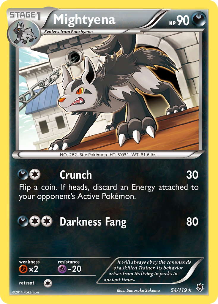 Mightyena — XY - Phantom Forces #54/119