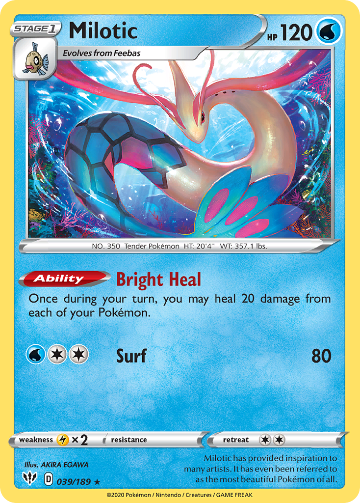 Milotic — SWSH03: Darkness Ablaze #039/189