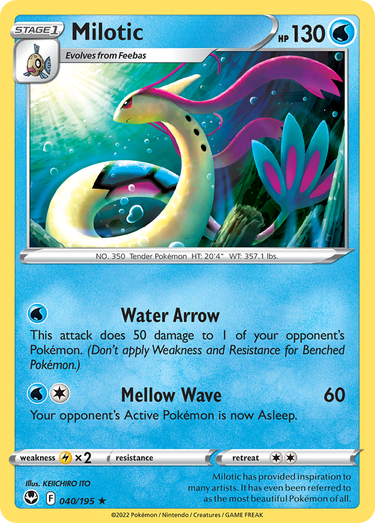 Milotic — SWSH12: Silver Tempest #040/195
