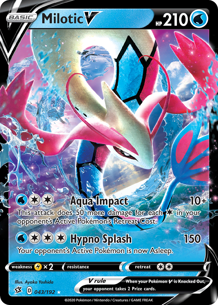 Milotic V — SWSH02: Rebel Clash #043/192