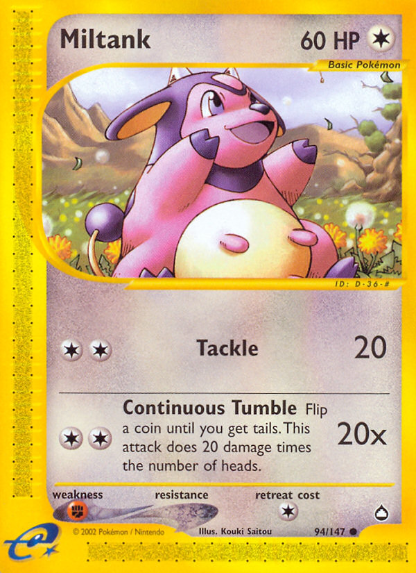 Miltank — Aquapolis #094/147