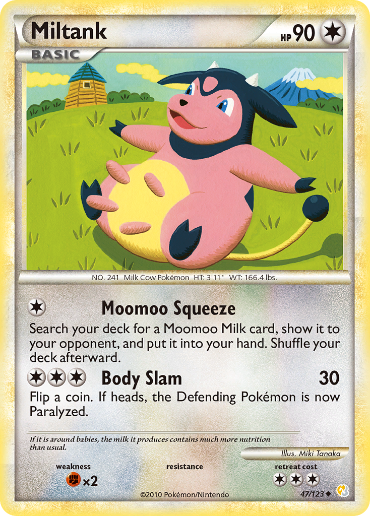 Miltank — HeartGold SoulSilver #47/123