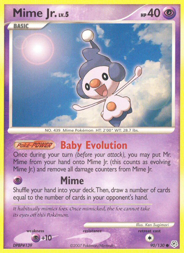 Mime Jr. — Diamond and Pearl #90/130