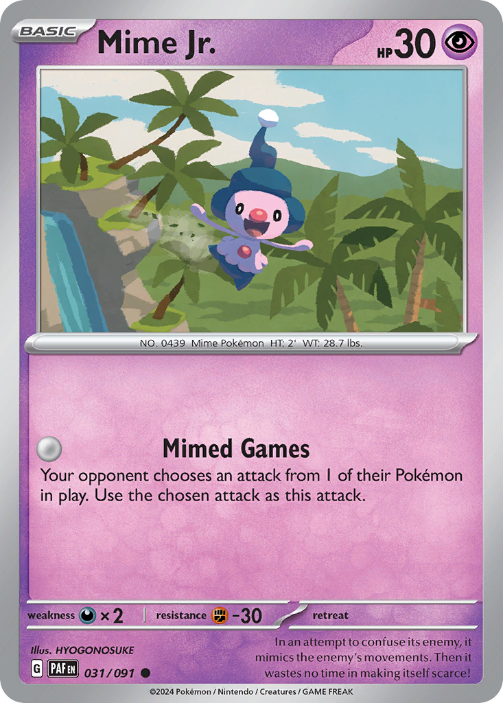Mime Jr. — SV: Paldean Fates #031/091