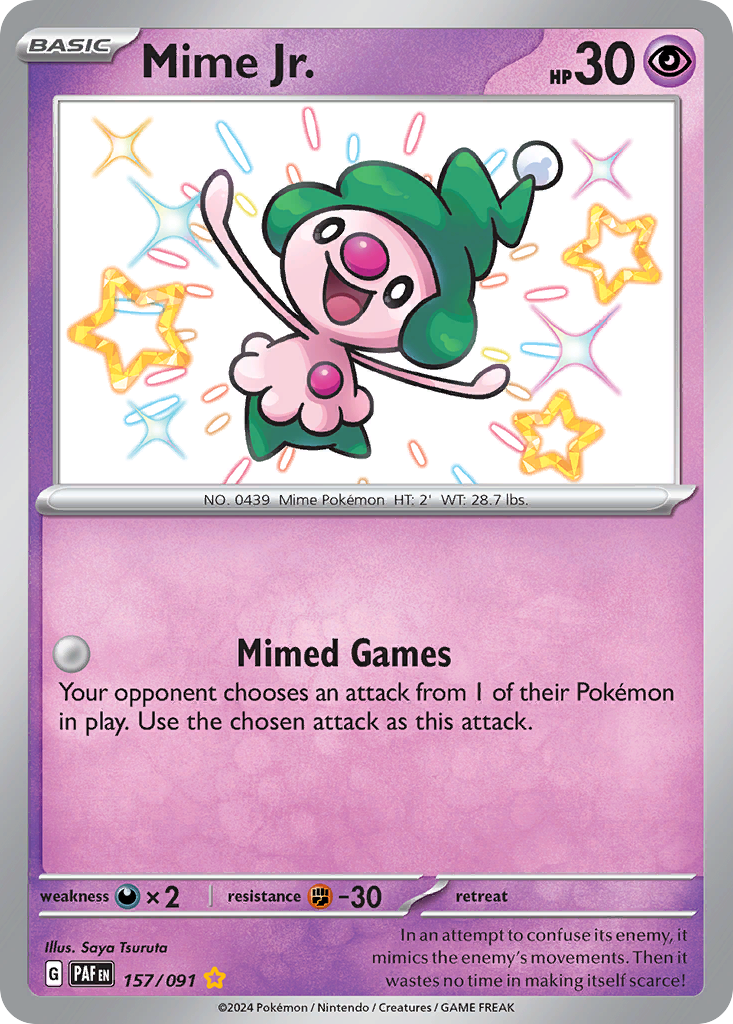 Mime Jr. — SV: Paldean Fates #157/091