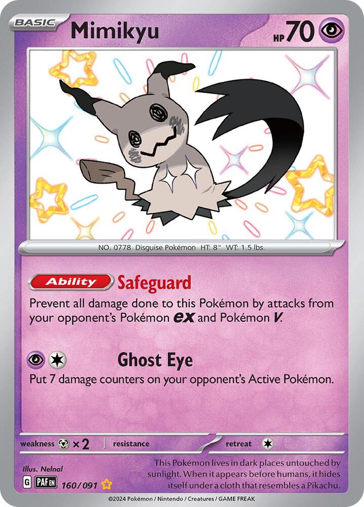 Mimikyu -160/091 — SV: Paldean Fates #160/091